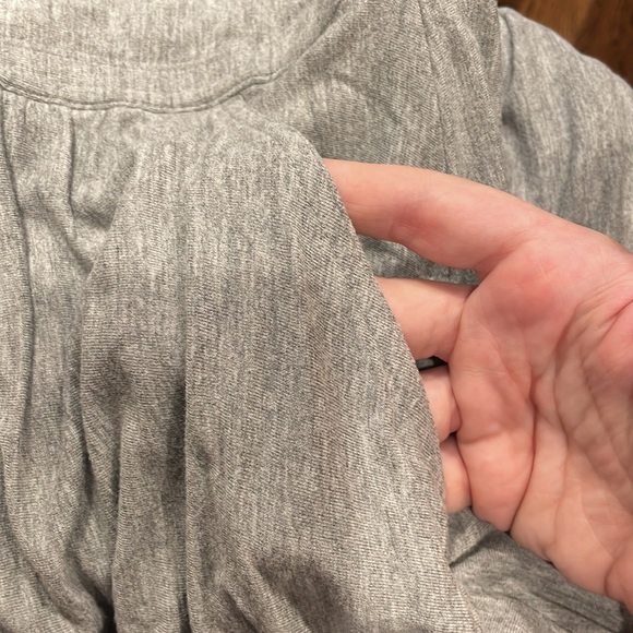 Athleta Heather Grey Elastic Waist Maxi Skirt with side slits - Picture 7 of 8